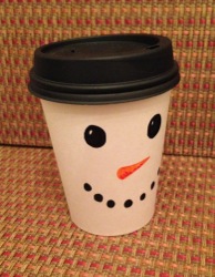 Snowman cup