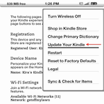 Settings menu